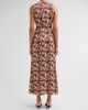 MISA Los Angeles Women's Anabella Tiled Floral Tie-Waist Dress - 3