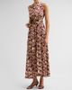 MISA Los Angeles Women's Anabella Tiled Floral Tie-Waist Dress - 4
