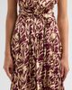 MISA Los Angeles Women's Anabella Tiled Floral Tie-Waist Dress - 5