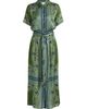 Misa Los Angeles Women's Esmeralda Paisley Satin Midi-Shirtdress - 1