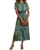 Misa Los Angeles Women's Esmeralda Paisley Satin Midi-Shirtdress - 2