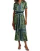 Misa Los Angeles Women's Esmeralda Paisley Satin Midi-Shirtdress - 3