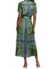 Misa Los Angeles Women's Esmeralda Paisley Satin Midi-Shirtdress - 5