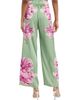 Misa Los Angeles Women's Izzie Floral Satin High-Rise Wide-Leg Pants - 5