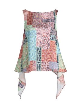 Misa Los Angeles Women's Jana Patchwork-Print Top