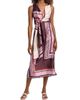 Misa Los Angeles Women's Kina Striped Satin Wrap-Style Midi-Dress - 3