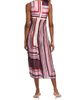 Misa Los Angeles Women's Kina Striped Satin Wrap-Style Midi-Dress - 5