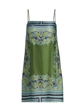 Misa Los Angeles Women's Maxine Paisley Satin Mini-Shiftdress