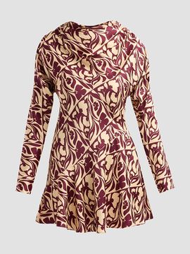 MISA Los Angeles Women's Sage Printed Mini Dress