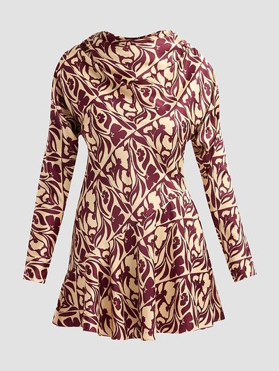 MISA Los Angeles Women's Sage Printed Mini Dress
