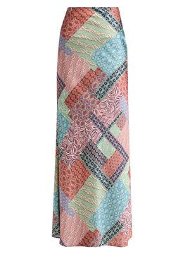 Misa Los Angeles Women's Sienna Printed Bias-Cut Maxi Skirt