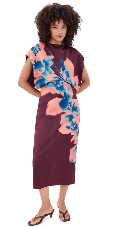 Misa Lenny Dress Cerulean Orchid
