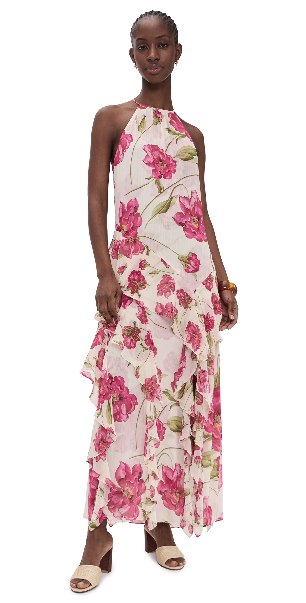 misa MISA - Novah Dress Fuchsia Blooms Mix