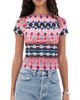 MISA MISA Rowan Top Fragmented Stripe Ms - 1