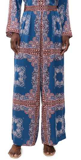 MISA MISA Selena Bandana Pants Sapphire Tapis Satin