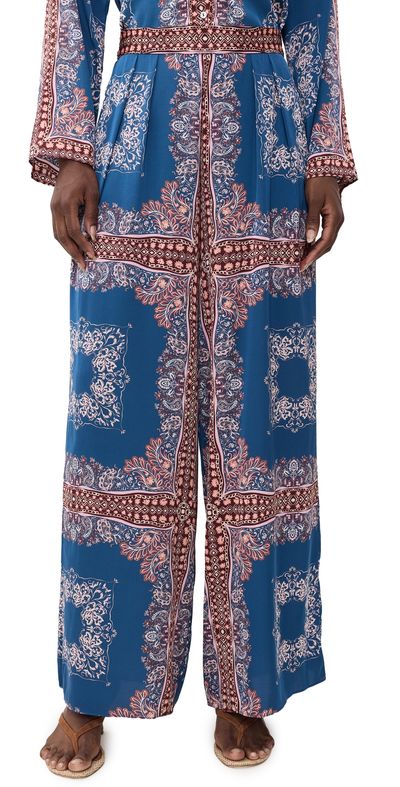MISA MISA Selena Bandana Pants Sapphire Tapis Satin