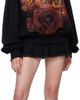 MISBHV MISBHV Black Pleated Denim Miniskirt - 4
