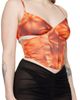 MISBHV MISBHV Orange Printed Corset - 2