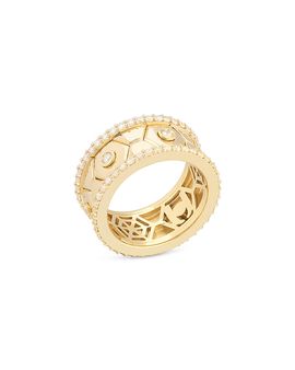 Miseno Jewelry Miseno Jewelry 18K Yellow Gold Baia Diamond Hexagon Band
