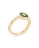 Miseno Jewelry Miseno Jewelry Diamond & Malachite Baia Stackable Ring in 18K Yellow Gold - 1
