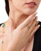 Miseno Jewelry Miseno Jewelry Diamond & Malachite Baia Stackable Ring in 18K Yellow Gold - 2