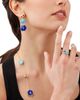 Miseno Jewelry Miseno Jewelry Diamond & Turquoise Baia Stackable Ring in 18K Yellow Gold - 2