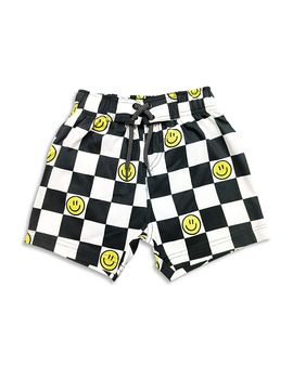 Mish Mish Mish Mish Boys' Check Smile Board Shorts
