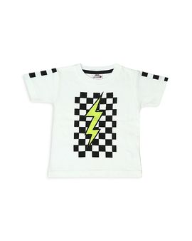 Mish Mish Mish Mish Boys' Checkered Bolt Tee
