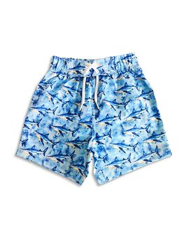 Mish Mish Mish Mish Boys' Water Color Shark Boardshorts