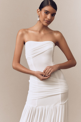 misha ember strapless wrapped drop-waist maxi dress Natasha Strapless Maxi Dress main image 1