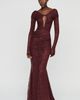 MISHA Kali Long-Sleeve Maxi Dress - 1