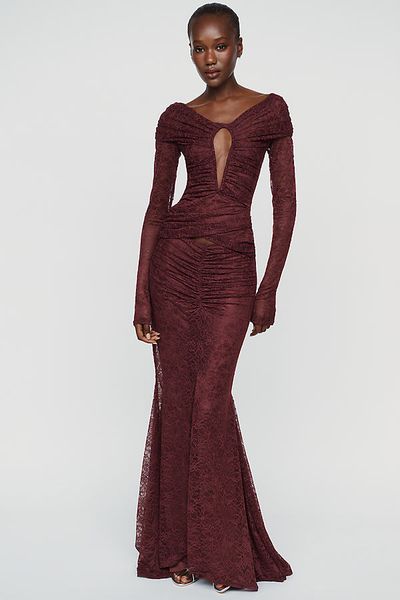 MISHA Kali Long-Sleeve Maxi Dress