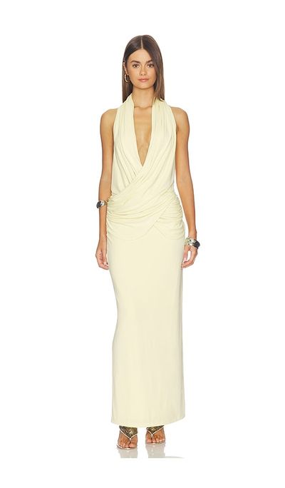 MISHA MISHA The Cabana Cupro Dress