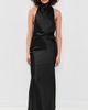 MISHA MISHA The Cameron Satin Dress Black - 3
