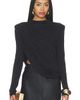 MISHA MISHA The Draped Sheen Jersey Top - 1