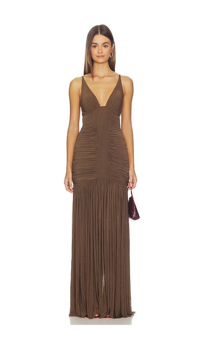 MISHA MISHA The Inferno Jersey Maxi Dress