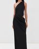 MISHA MISHA The Isadora Satin Dress Black - 3