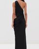 MISHA MISHA The Isadora Satin Dress Black - 4