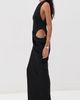 MISHA MISHA The Isadora Satin Dress Black - 5