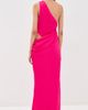 MISHA MISHA The Isadora Satin Dress Bright Rose - 3