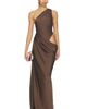 MISHA MISHA The Isadora Satin Maxi Dress - 1