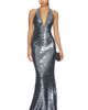 MISHA MISHA The Plundge Sequin Jersey Dress - 1