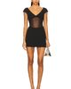 MISHA MISHA The Salvador Bonded Crepe Mini Dress - 1