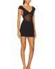 MISHA MISHA The Salvador Bonded Crepe Mini Dress - 2