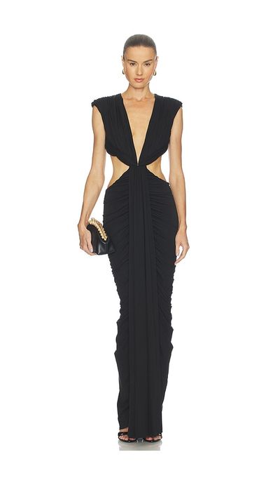 MISHA MISHA The Solacia Cupro Maxi Dress