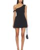 MISHA MISHA The Volante Crepe Mini Dress - 1