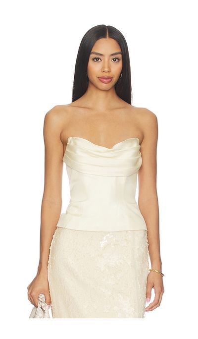 MISHA MISHA The Volta Silk Bustier