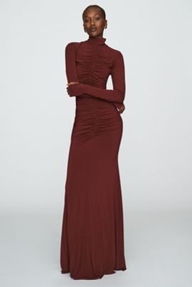 MISHA Ruched Maxi Dress