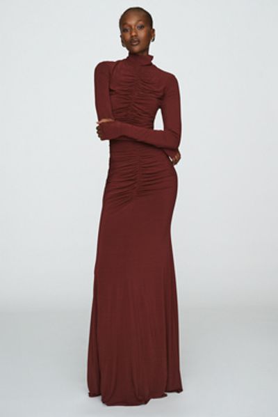 MISHA Ruched Maxi Dress