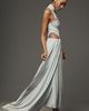 MISHA Sipario Draped Mock-Neck Cutout Dress - 4